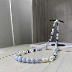 白サンゴデザインネックレス.夏のワンピースやTシャツと合わせて♪ 15枚目の画像