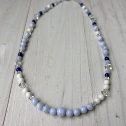 白サンゴデザインネックレス.夏のワンピースやTシャツと合わせて♪ 10枚目の画像