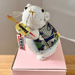 木目込み人形/真多呂人形/ねずみ/インテリア/置き物/縁起物/着物リメイク 4枚目の画像