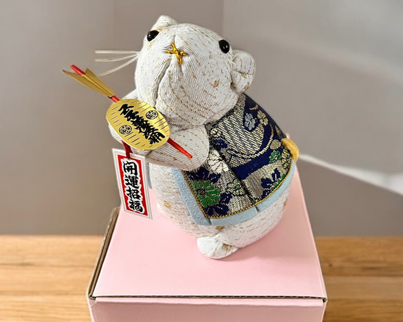 木目込み人形/真多呂人形/ねずみ/インテリア/置き物/縁起物/着物リメイク 4枚目の画像