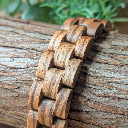 木製ブレスレット】EINBAND Wood Bracelet 天然木ブレスレット