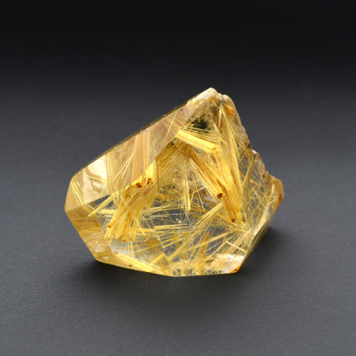 放射状に広がる金針の美結晶】一点物 ゴールド 太陽放射ルチル 原石