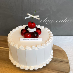 フェイクケーキ クレイケーキ 誕生日 ケーキトッパー chacha