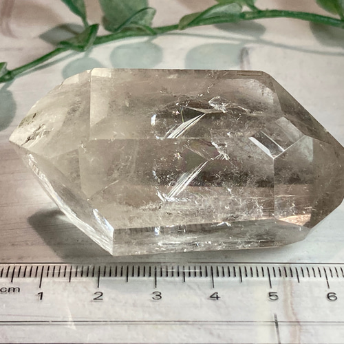 レインボー　スモーキークォーツ　ダブルポイント　クリスタル　水晶　ポリッシュ レインボースモーキークォーツダブルポイントクリスタル水晶ポリッシュ