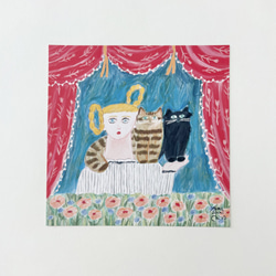 One Day's Cat 動物画 猫 イラスト 原画販売 キャンバス One Day's Cat