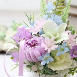 お供えアレンジ｜造花アレンジメント｜仏花｜造花ギフト｜枯れないお供え花｜フラワーギフト｜お盆お供え 11枚目の画像