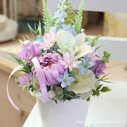 お供えアレンジ｜造花アレンジメント｜仏花｜造花ギフト｜枯れないお供え花｜フラワーギフト｜お盆お供え 9枚目の画像