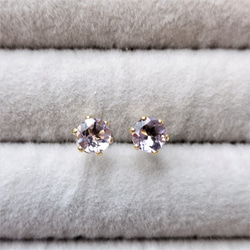 【ｍ様 差額分】5ｍｍ 宝石質✨アメジスト✨ ファセットカットピアス【金属アレルギー対応】AP-＃213 3枚目の画像