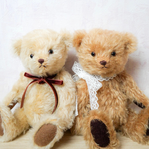 ブラウン色のテディベア ぬいぐるみ tomori. 通販 19568008｜Creema