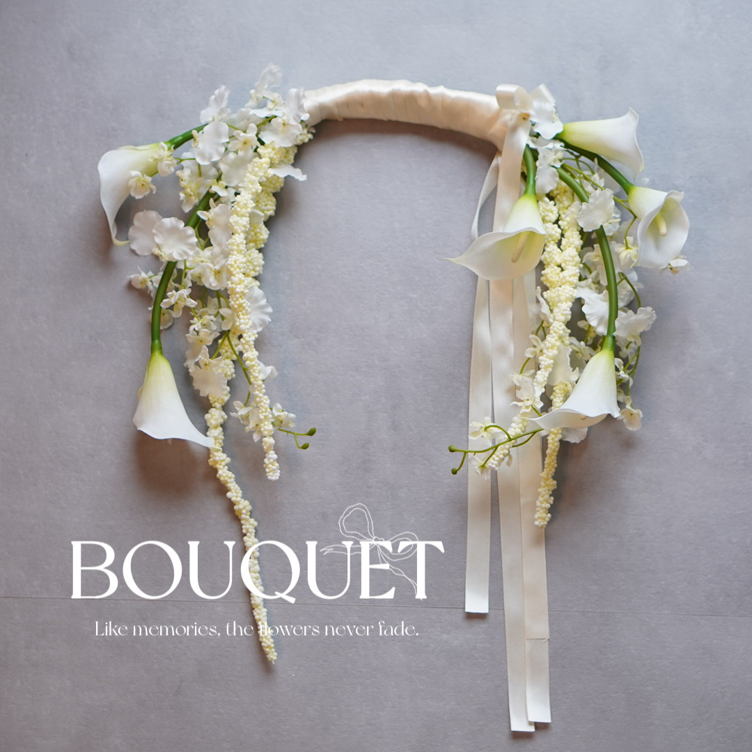 アマランサス カラー オンシジューム アーティフィシャルフラワーブーケ　ウェディングブーケ　バレリーナブーケ　造花ブーケ