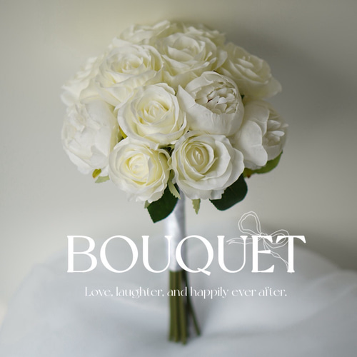 Pure light⌇﻿ ピオニー 白バラ ⌇﻿ アーティフィシャルフラワー