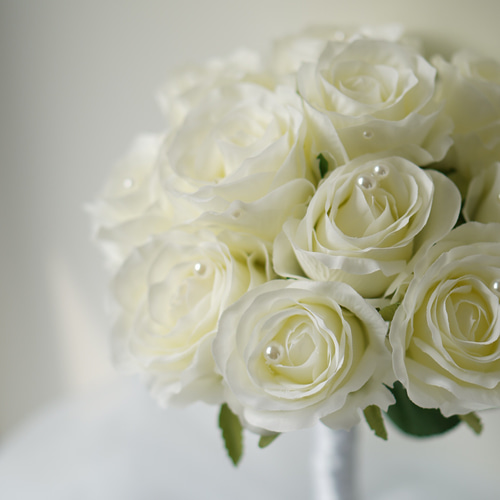 パール アーティフィシャルフラワーブーケ ウェディングブーケ