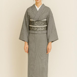 Heko 腰帶，成人 Heko 腰帶，錦緞，黑色，雙面，黑色，名古屋腰帶 第10張的照片