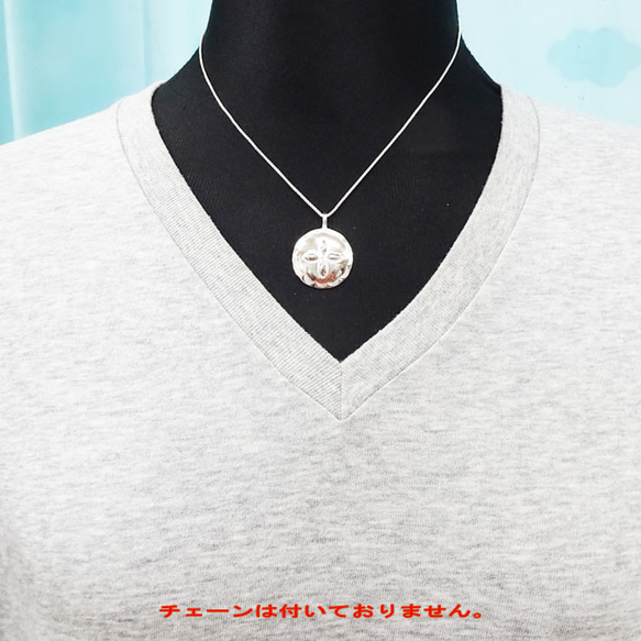 コンチョ シルバーペンダント 【受注製作】925 花 フラワー 打ち出し 太陽光　atpcon5ph 3枚目の画像