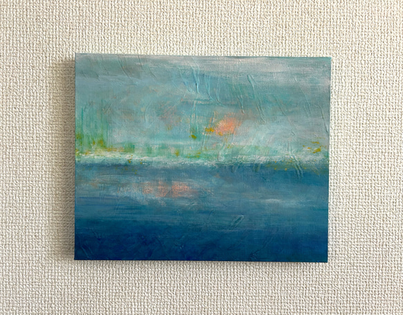 キャンバスアート　原画　「曖昧な境界線」 1枚目の画像