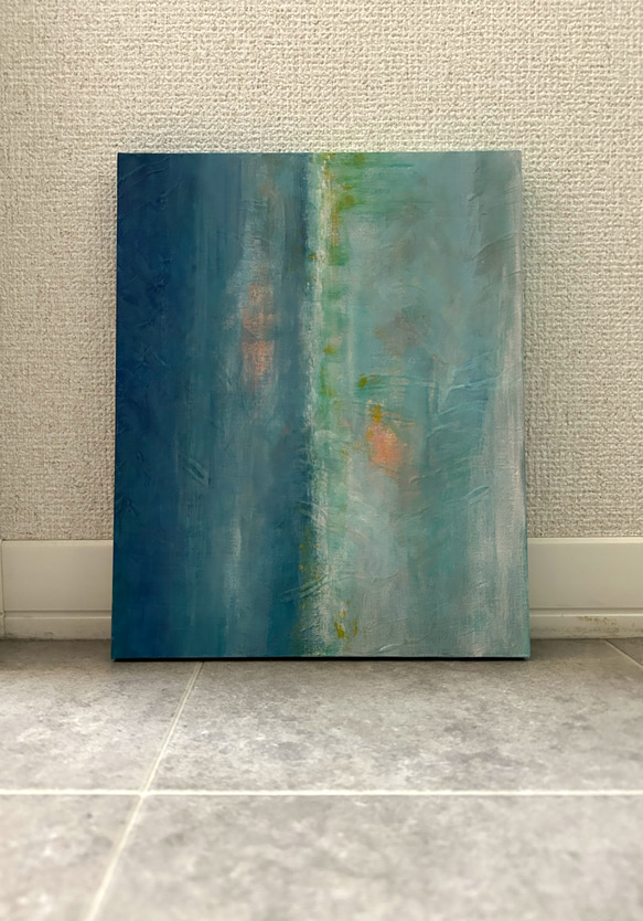 キャンバスアート　原画　「曖昧な境界線」 6枚目の画像