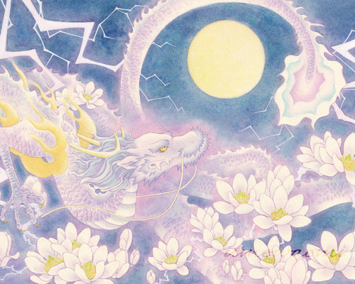 【花風の白龍】私の作品 一点物原 画販売 ec1bd7efdd0f494349226a02ec124b
