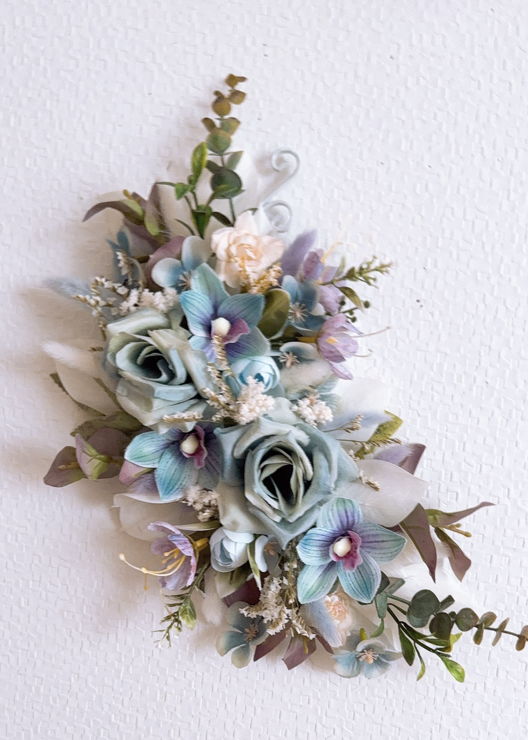 ❤️SALE❤️ホリゾンタル風アンティーク風ブルーローズアレンジ