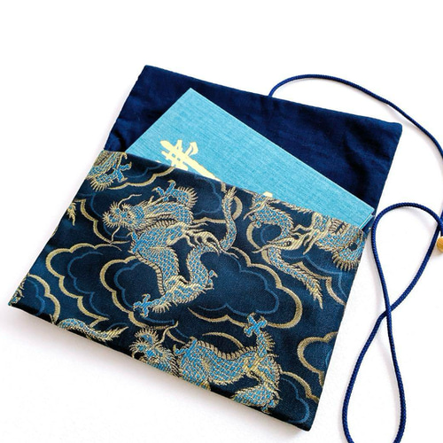 御朱印帳ケース 金襴 四神 青龍 御朱印帳カバー 御朱印帳入れ