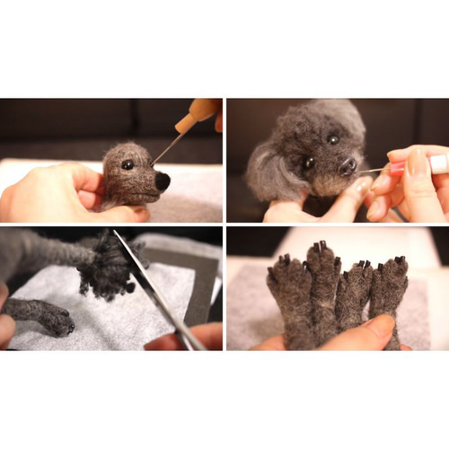 羊毛フェルト フルオーダー 犬 猫 ペット｜ニードルアート モデル トイ