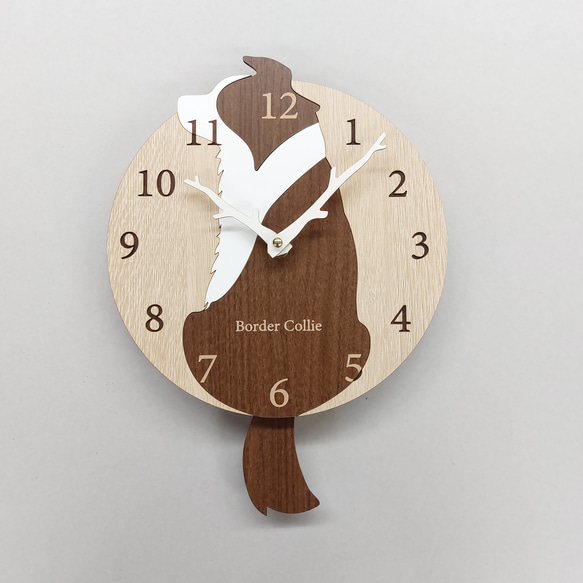 期間限定3000円引き】【静音タイプに変更可】名入れ ボーダーコリー