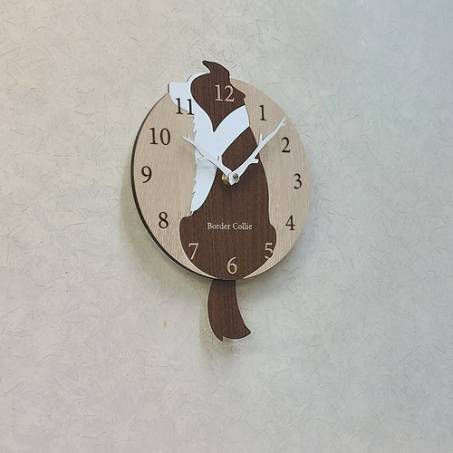 期間限定3000円引き】【静音タイプに変更可】名入れ ボーダーコリー