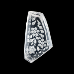 入手困難ハイクオリティ BIGスクエア 亀の甲羅柄 両面波模様 ラリマー