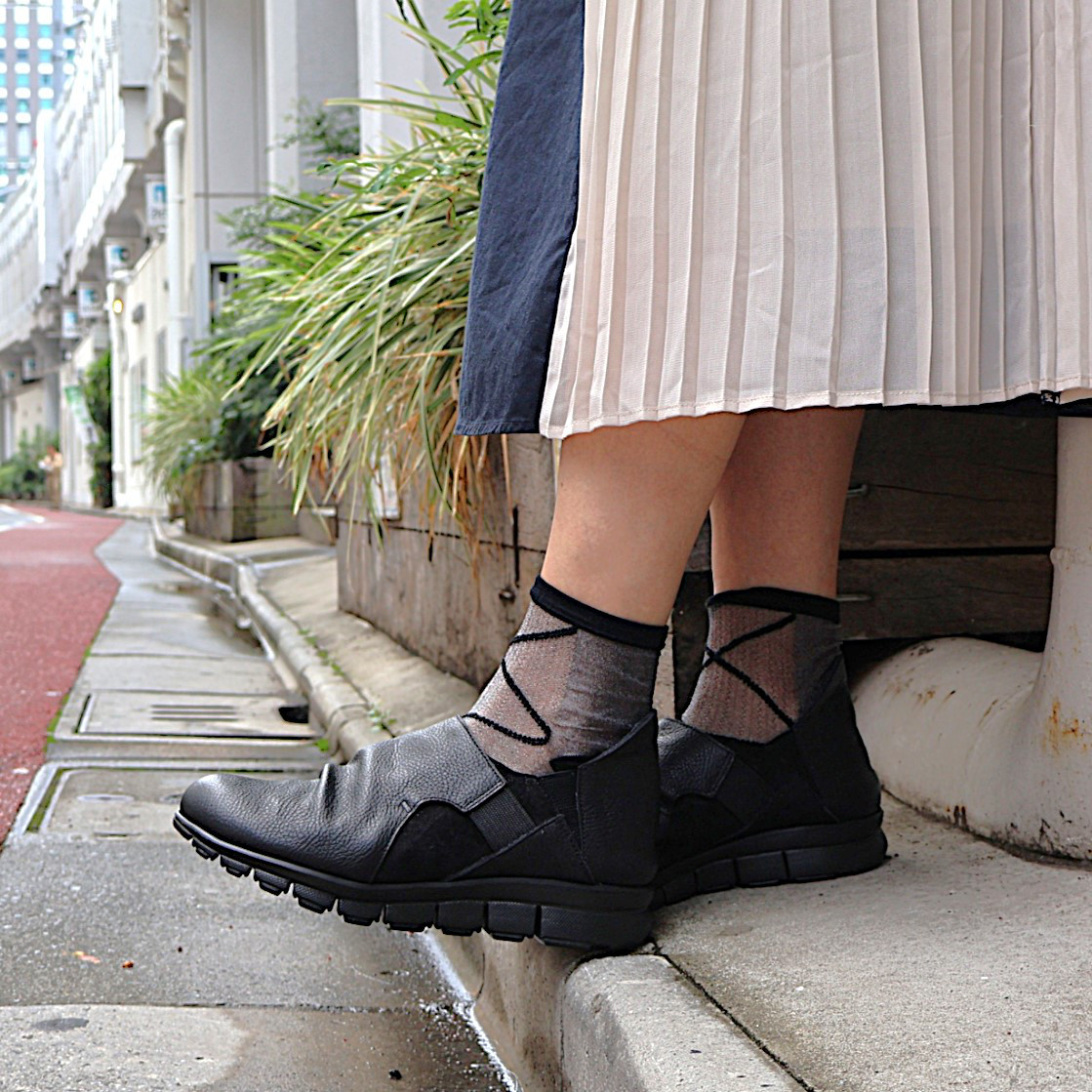 【1917 BL】軽量！レザースリッポン　＊made in Japan＊