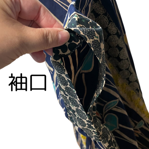 ハンドメイド リメイク モチーフ編 ニットワンピース柿渋染めパッチワーク ハンドメイド リメイク モチーフ編 ニットワンピース柿渋染め