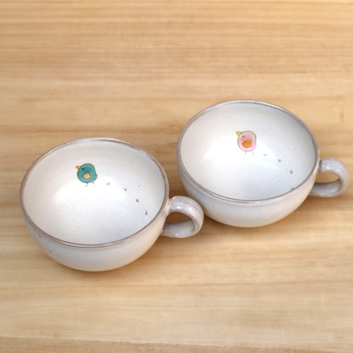 スープカップセット とりのおさんぽ ペア 結婚祝い 結婚記念日 ギフト