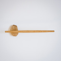 木と真鍮のタオルハンガー［ natural / small ］ 5枚目の画像