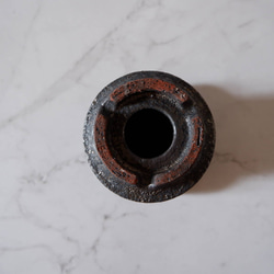 3.5号窯変黒鉢R133　塊根植物　多肉植物　アガベ　万年青　盆栽　植木鉢　作家鉢　鉢皿　沖縄 7枚目の画像