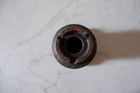 3.5号窯変黒鉢R133　塊根植物　多肉植物　アガベ　万年青　盆栽　植木鉢　作家鉢　鉢皿　沖縄 7枚目の画像