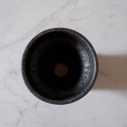 3.5号窯変黒鉢R133　塊根植物　多肉植物　アガベ　万年青　盆栽　植木鉢　作家鉢　鉢皿　沖縄 5枚目の画像
