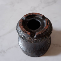 3.5号窯変黒鉢R133　塊根植物　多肉植物　アガベ　万年青　盆栽　植木鉢　作家鉢　鉢皿　沖縄 6枚目の画像