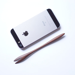 日式木製甜點叉（胡桃木）A018-1 第10張的照片