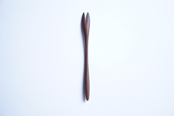 日式木製甜點叉（胡桃木）A018-1 第7張的照片