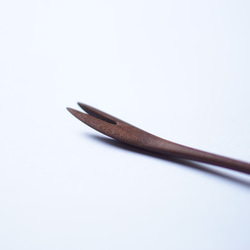 日式木製甜點叉（胡桃木）A018-1 第9張的照片