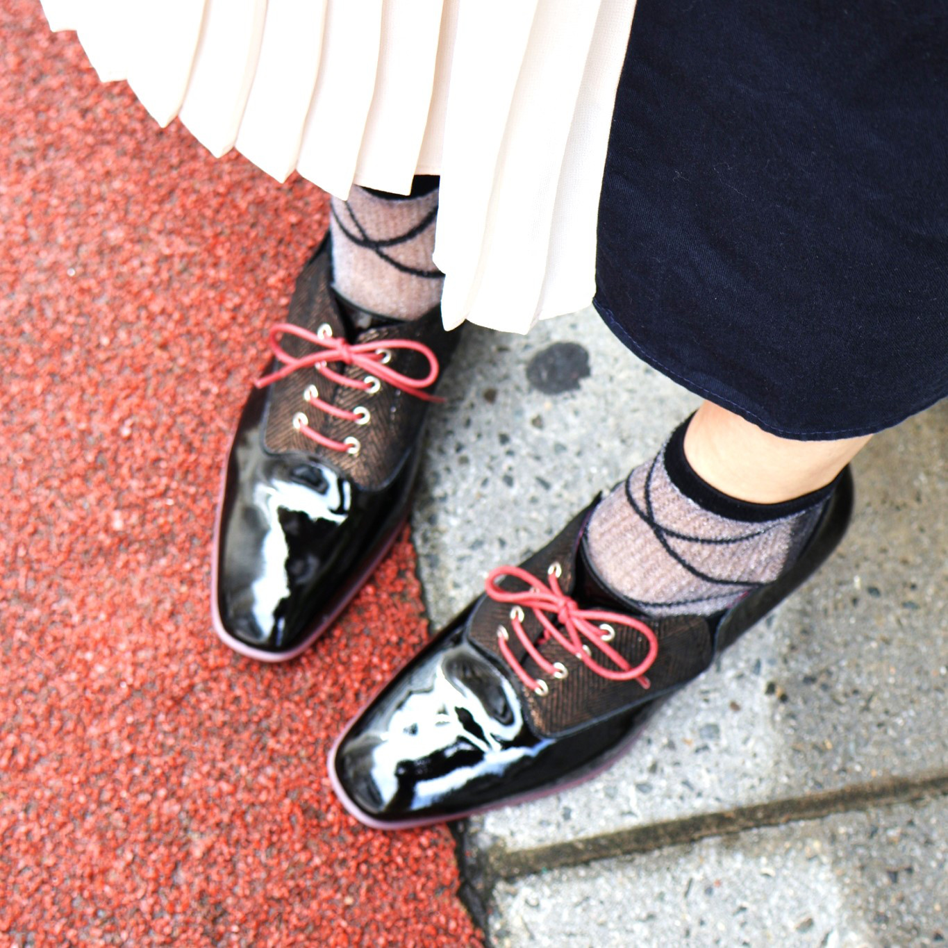 【1870 BLE】スリットゴム入りレースアップシューズ　＊made in Japan＊