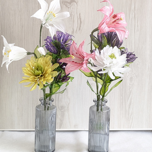 ◇大切な人へ心を結ぶ仏花◇アメリカンフラワー・ディップアート