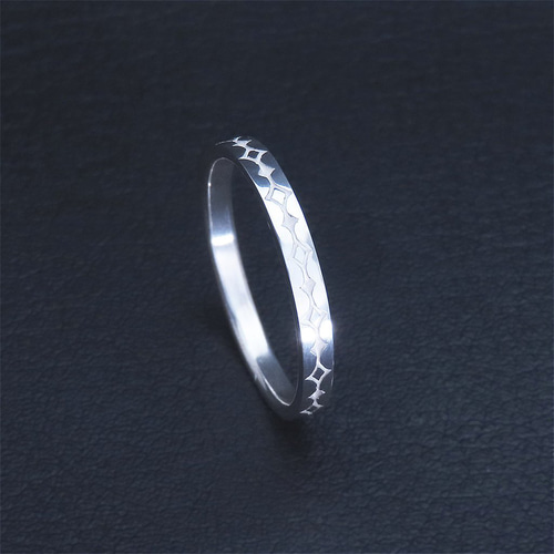 アイヌ文様リング 指輪 白 シルバー925 【刻印無料】 アイヌ アイヌ