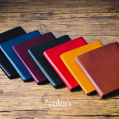 TEN'I 縫製、金具の無い、修理無縁の一枚革 極薄財布 二つ折り財布