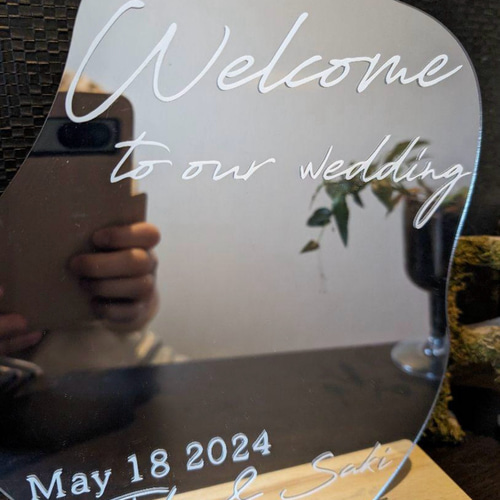 ウェルカムボード ウェルカムミラー ウェルカムボード rereremimo 通販