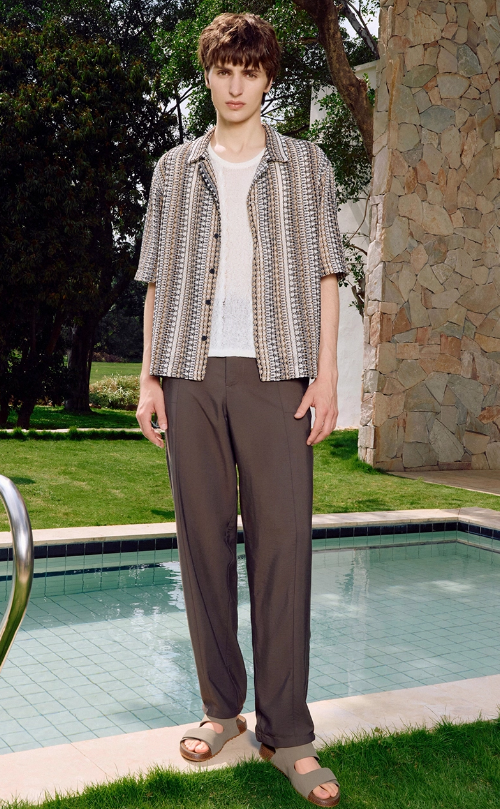 メンズサンダル2025夏の新作厚底マジックブーケ男性靴本革パパスリッパ男性用