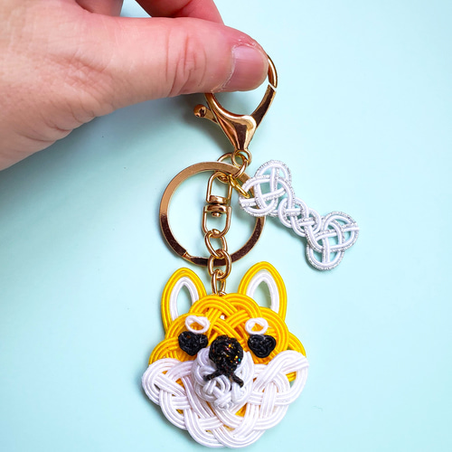 水引のキーホルダー柴犬「拒否柴」（骨つき♪） その他アクセサリー