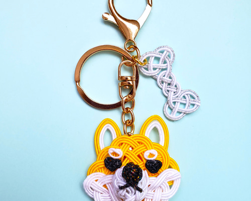水引のキーホルダー柴犬「拒否柴」（骨つき♪） その他アクセサリー