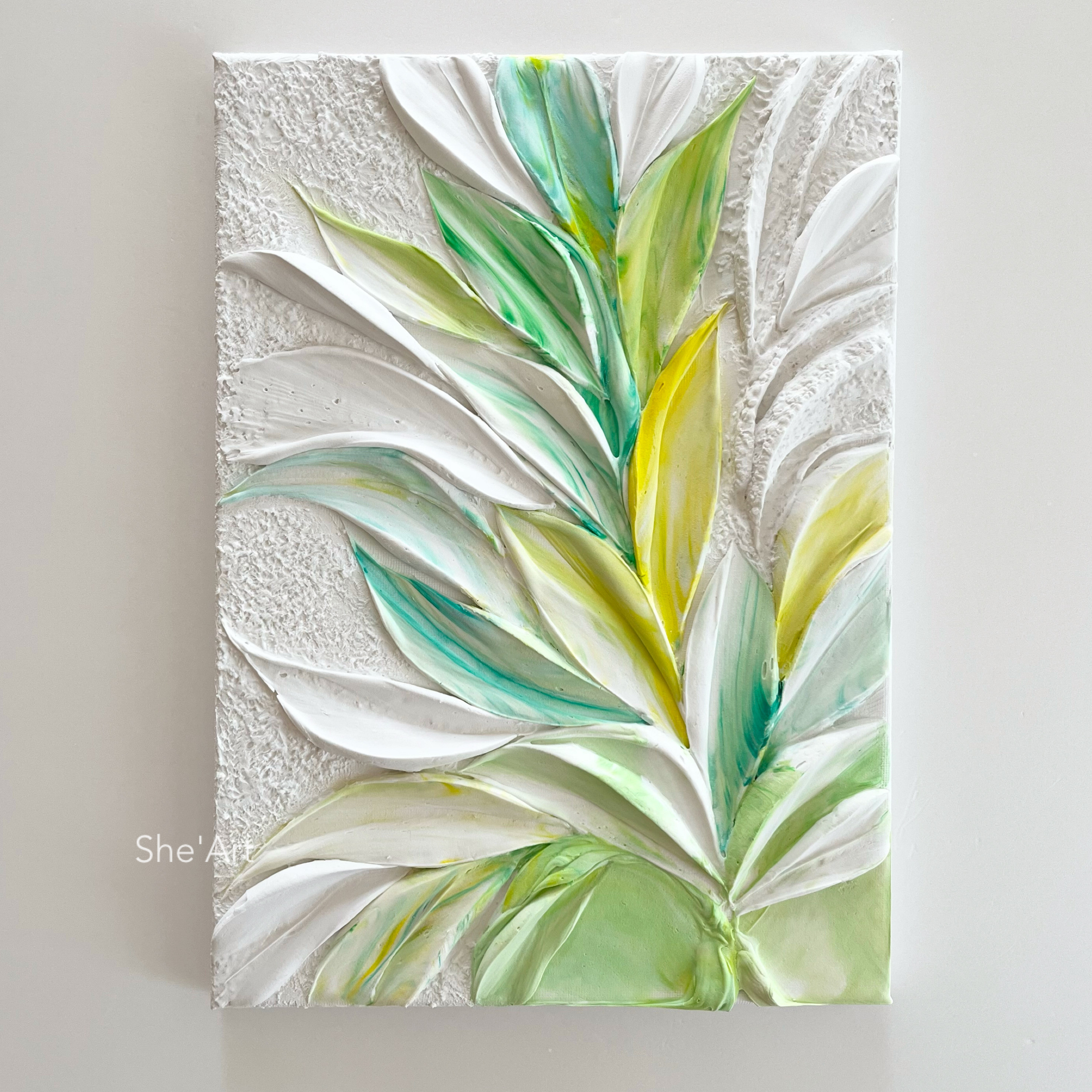 原画M・Garden・シトラス/ 北欧 モダンアート 絵画 キャンバス