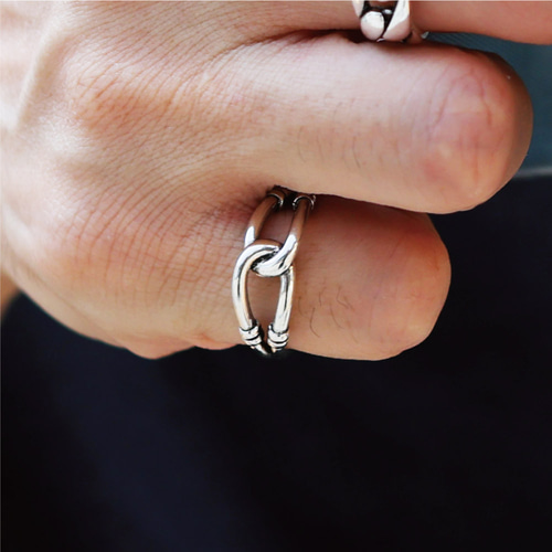 インフィニティ 指輪 リング フリーサイズ オープンリング シルバー925