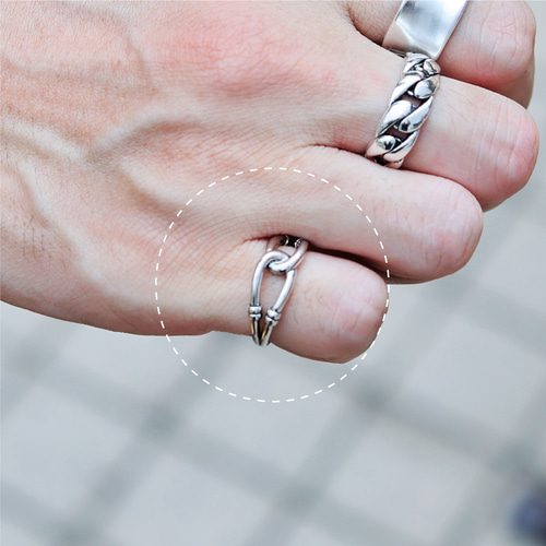 インフィニティ 指輪 リング フリーサイズ オープンリング シルバー925