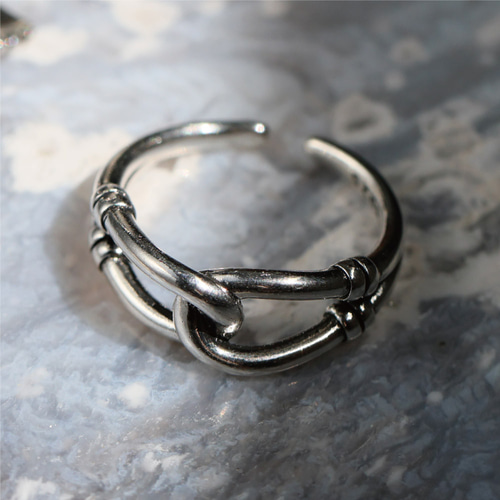 インフィニティ 指輪 リング フリーサイズ オープンリング シルバー925